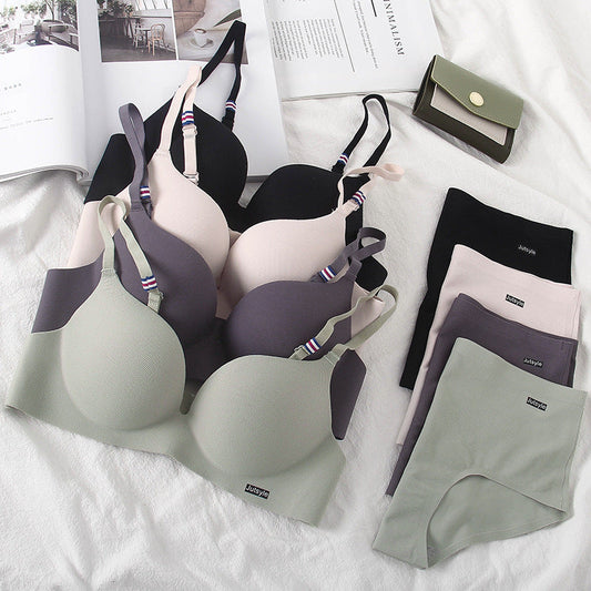 Women's fancy Wirefree Comfort Sexy Bra & Panty Set (Pack of 4)